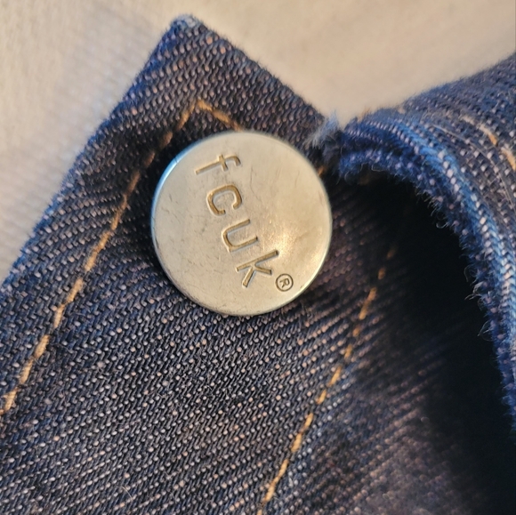Fcuk Jean's Fitted Jean Vest - Picture 2 of 2